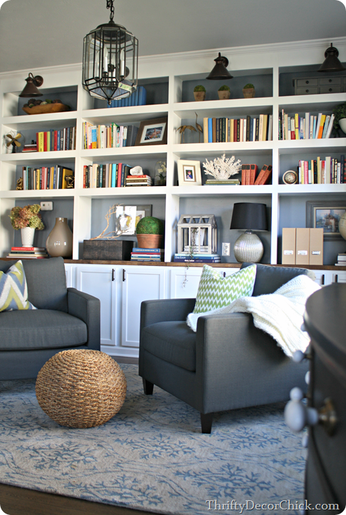 Dining room turned library, finally! from Thrifty Decor Chick