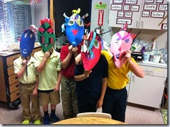 ChumleyScobey Art Room: Paper Mask Sculptures with 2nd Grade