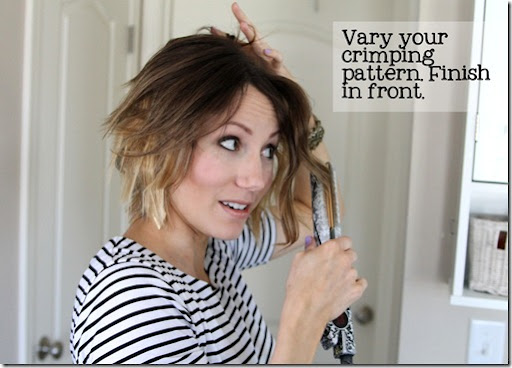 wave iron for short hair