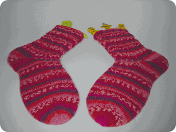 Socken 11-2012  bisschen Zopf