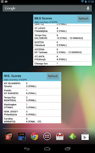 Sports Scores Widget screenshot 6