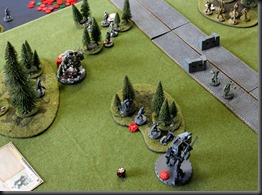 Heinrich scarpers as Grand'ma comes round the flank