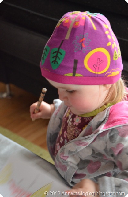 How to sew a children's beanie /hat with a ribbing band