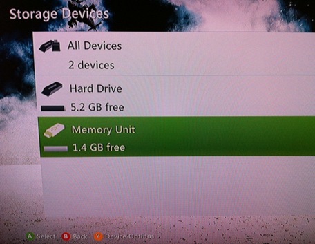 Transferir archivos del Xbox a una Memoria USB