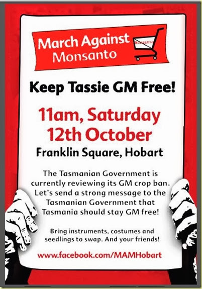 GM free Tas poster