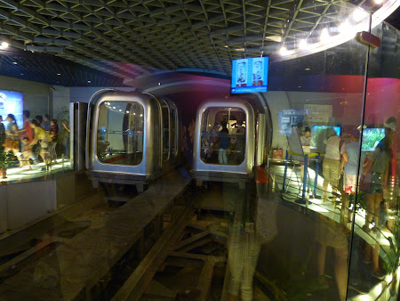 Obiective turistice Shanghai: tren subteran Bund - Pudong