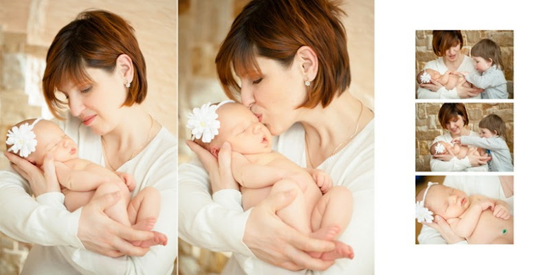 Минибук со съемкой новорожденной Леи