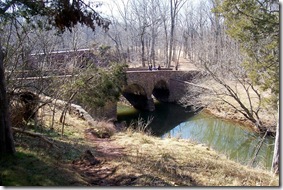 The Stone Bridge crossing Bull Run on old Warrenton Turnpike