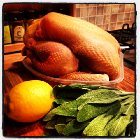 #351 - roast chicken with lemon and sage
