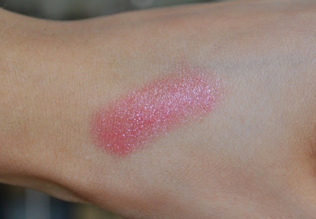 The Body Shop Color Crush Shine Lipstick in Sunset Romance Swatch