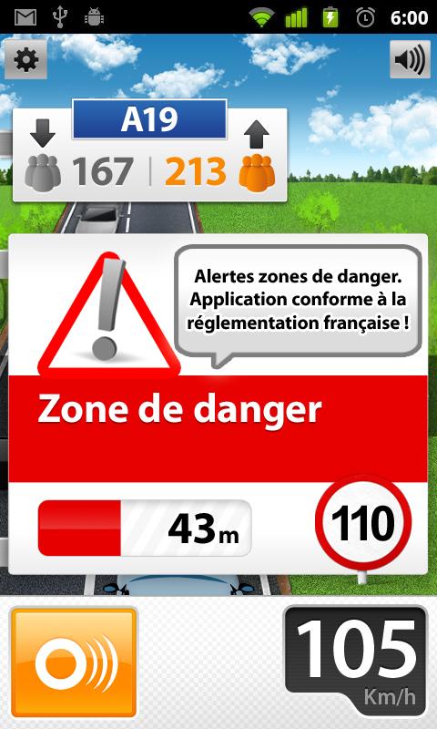 Android application Speed Cams Wikango HD v4.3.2 screenshort