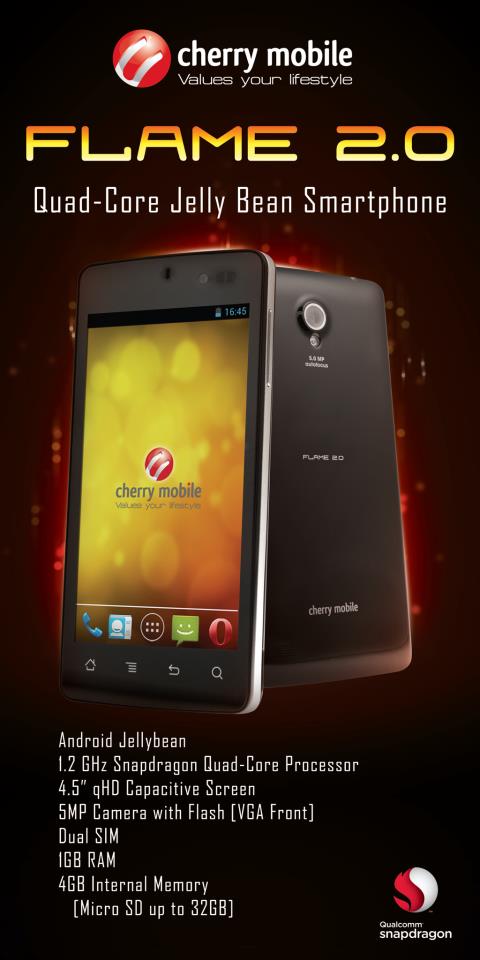 cherry mobile flare 2.0 specs price availability
