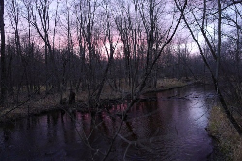 White River at sunset