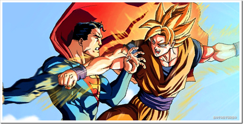 Pelea entre Superman y Goku