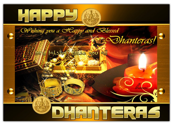 Shubh Dhanteras Animated Greeting Cards