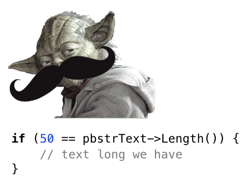 Condizionali alla Yoda Condizionali alla Yoda