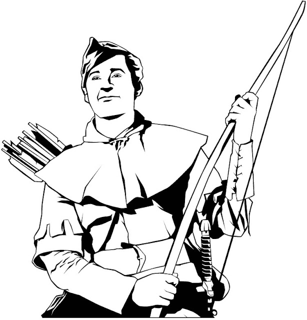 ROBIN HOOD DIBUJOS PARA COLOREAR