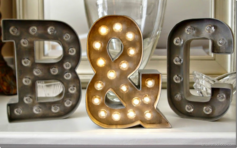 The Answer Is Chocolate Faux Metal Marquee Letters The Answer Is Chocolate Faux Metal Marquee Letters