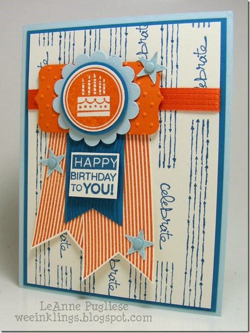 LeAnne Pugliese WeeInklings Stampin Royalty 240 Amazing Birthday Chalk Lines Good Greetings