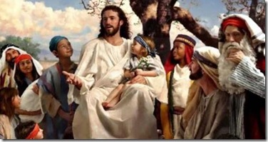 Jesus com uma crianca