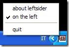 LeftSider menu di gestione