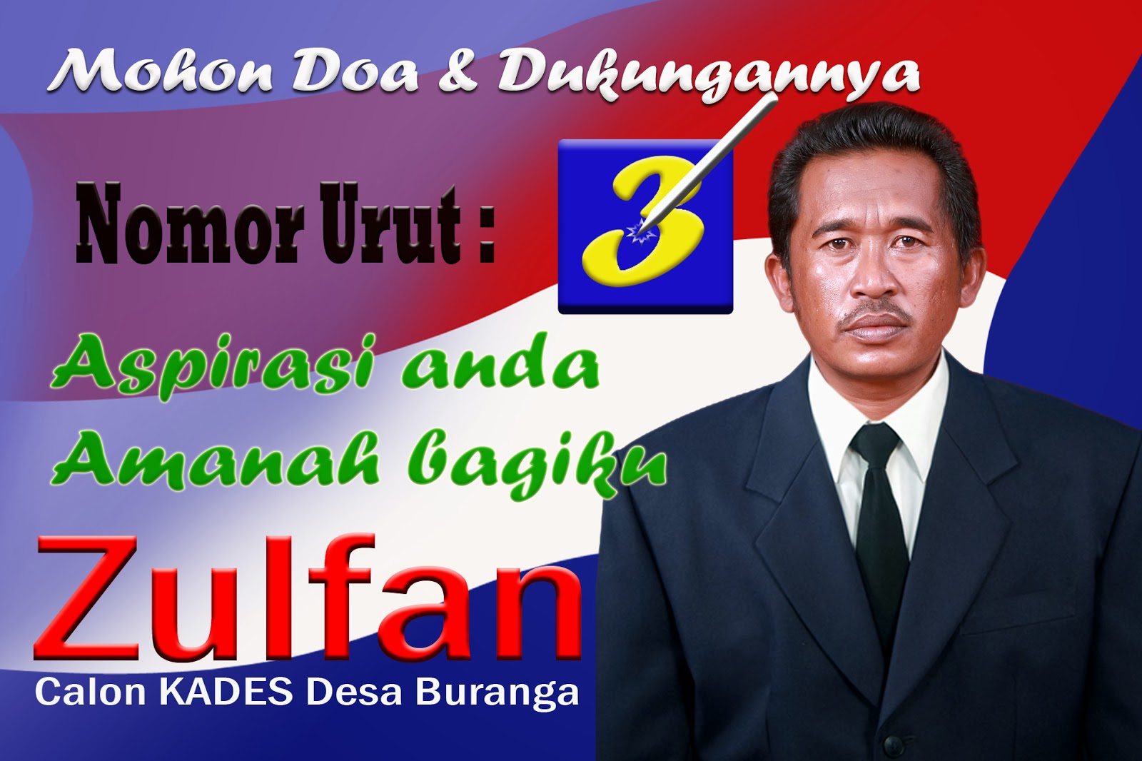 Baliho Calon Kepala Desa gambar spanduk