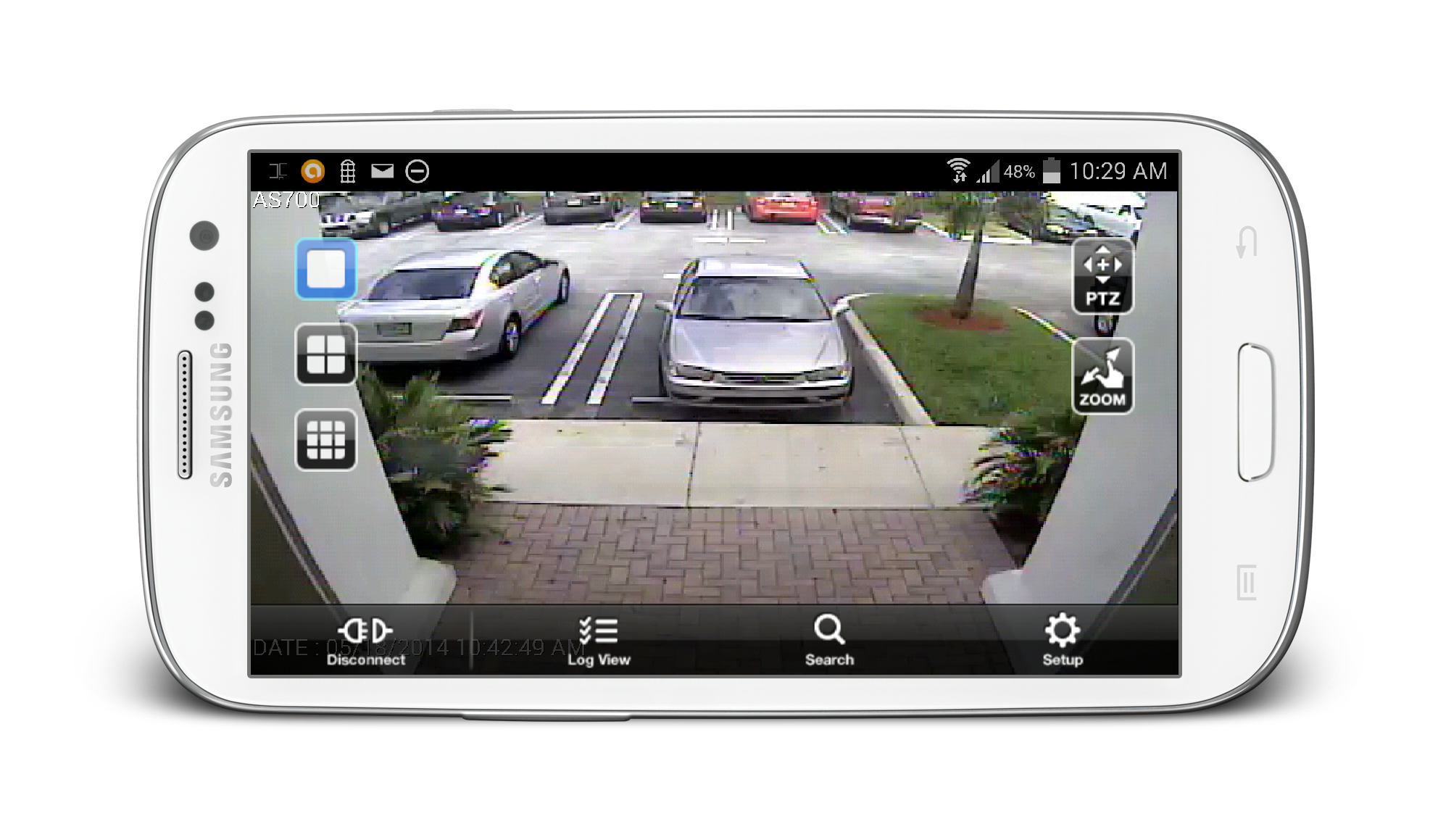 View Security Cameras  from Android  App 