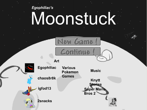 The Moonstuck title screen