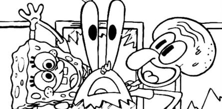 COLOREAR PERSONAJES BOB ESPONJA