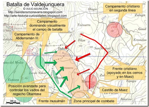 Mapa batalla de Valdejunquera - inicio