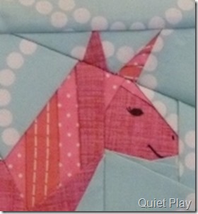 All Pink Paper Pieced Unicorn sneak peek