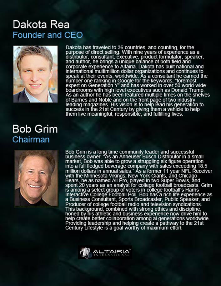 Neon Glow 24/7 CEO Dakota Rea and Chairman Bob Grim Lead Altairia(01)