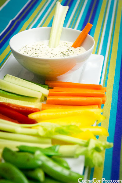 Crudite dip - Receta especial de Navidad