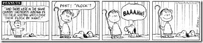 Peanuts 1964-12-24 - Snoopy as a sheep