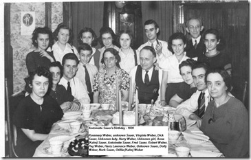 Weber/Kuhn members gathered in 1939