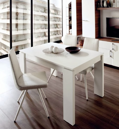 Decoración en blanco para comedores. ¡una idea brillante!