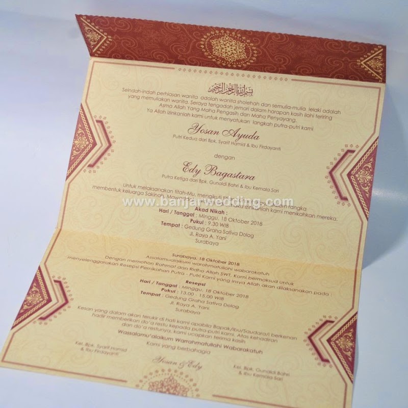 Undangan Pernikahan Hemat BBM5 - Banjar Wedding - Banjar 