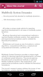 Multibody System Dynamics poster 4