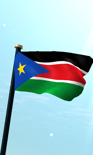 South Sudan Flag 3D Free