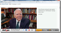 andy rooney 60 minutes