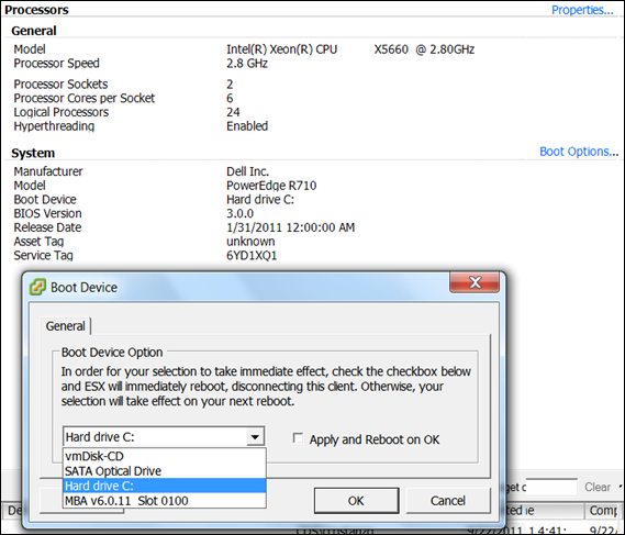 ESX Hardware Boot options (via vCenter GUI)
