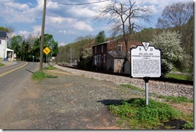 Delaplane marker and the area troops would wait to board train