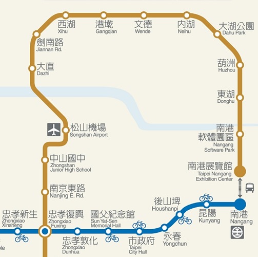 台北捷運內湖線圖示