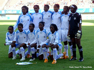Les Léopards dames-foot au mondial -Chili 2008. Radio Okapi/ Ph. Nana Mbala