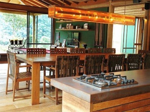 cocina moderna casa de madera