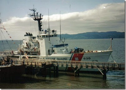United States Coast Guard Cutter Alert (WMEC 630) at the Columbia River Maritime Museum in Astoria, Oregon in 1998