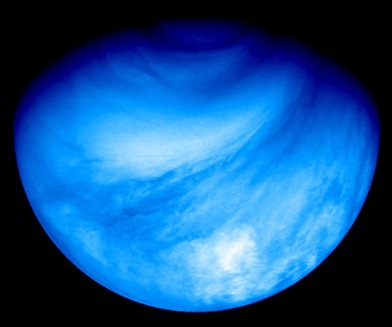 hemisfério sul do planeta Vênus no ultravioleta