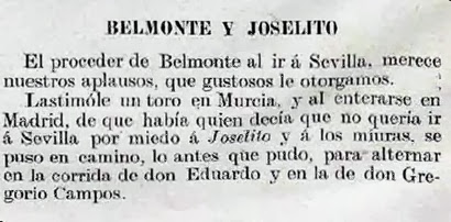 1914-04-28 (p. LL) Belmonte fue a Sevilla