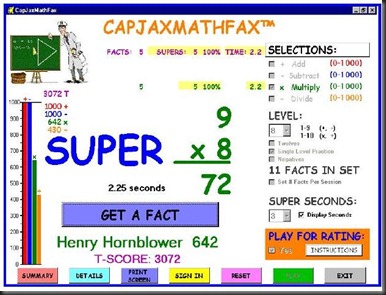CapJaxMathFax screenshot