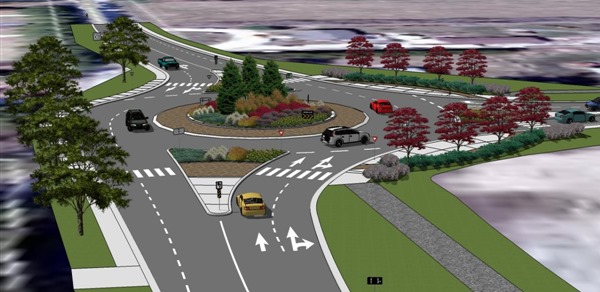 Collingwood Ontario roundabout design